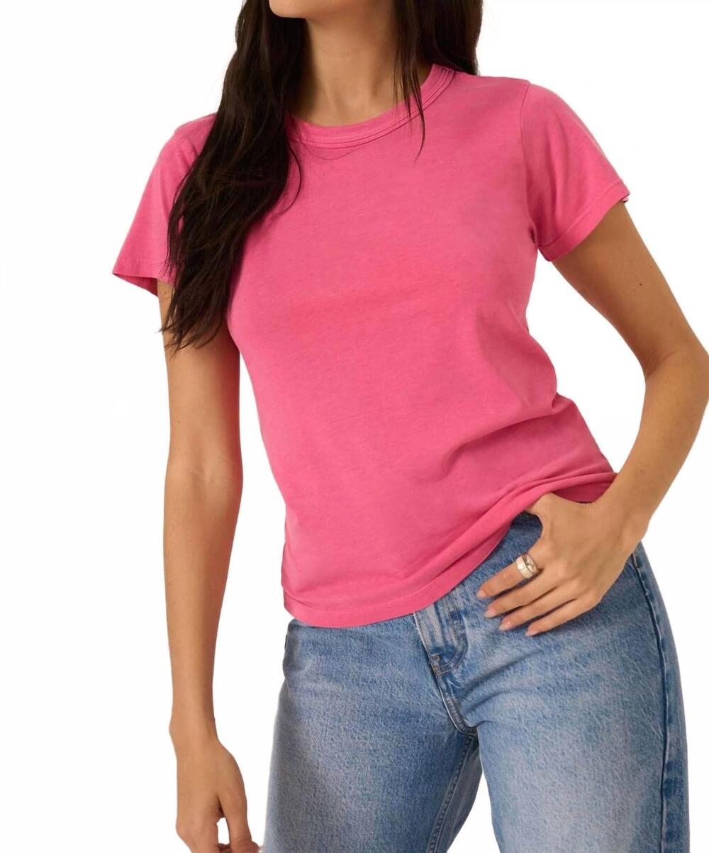 NEW PROJECT SOCIAL T you got it baby tee in viva magenta